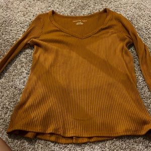 Long sleeve v neck top